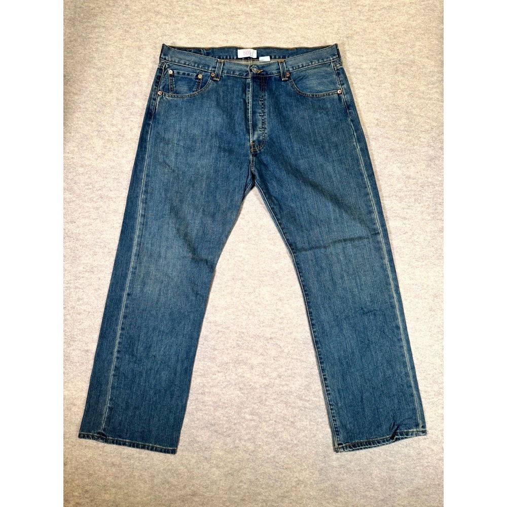 VTG Levis 501 Original Fit Jeans Mens‎ 38x30 Blue Denim Button Fly Straight Leg